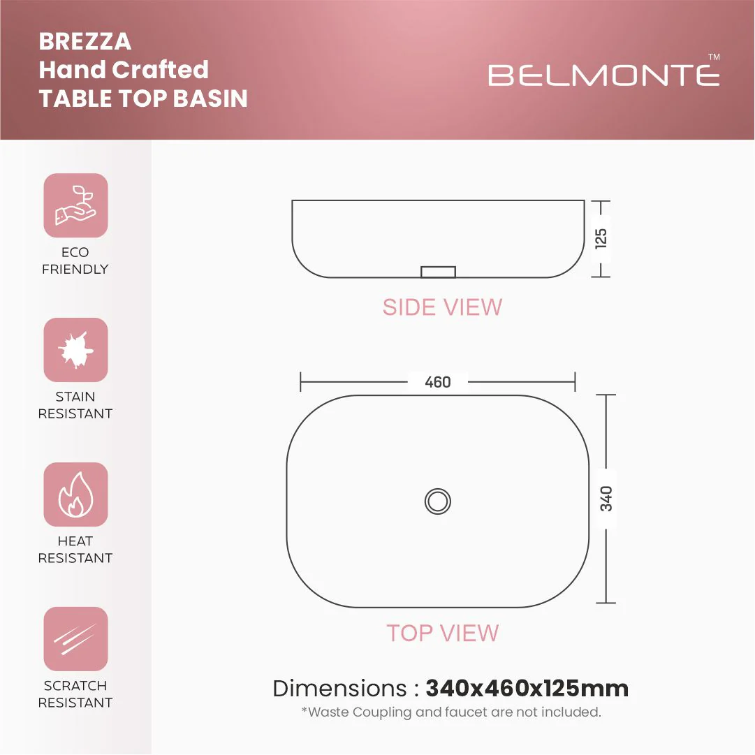 Designer Counter Top Basin (Brezza TT MN41) - Image 3