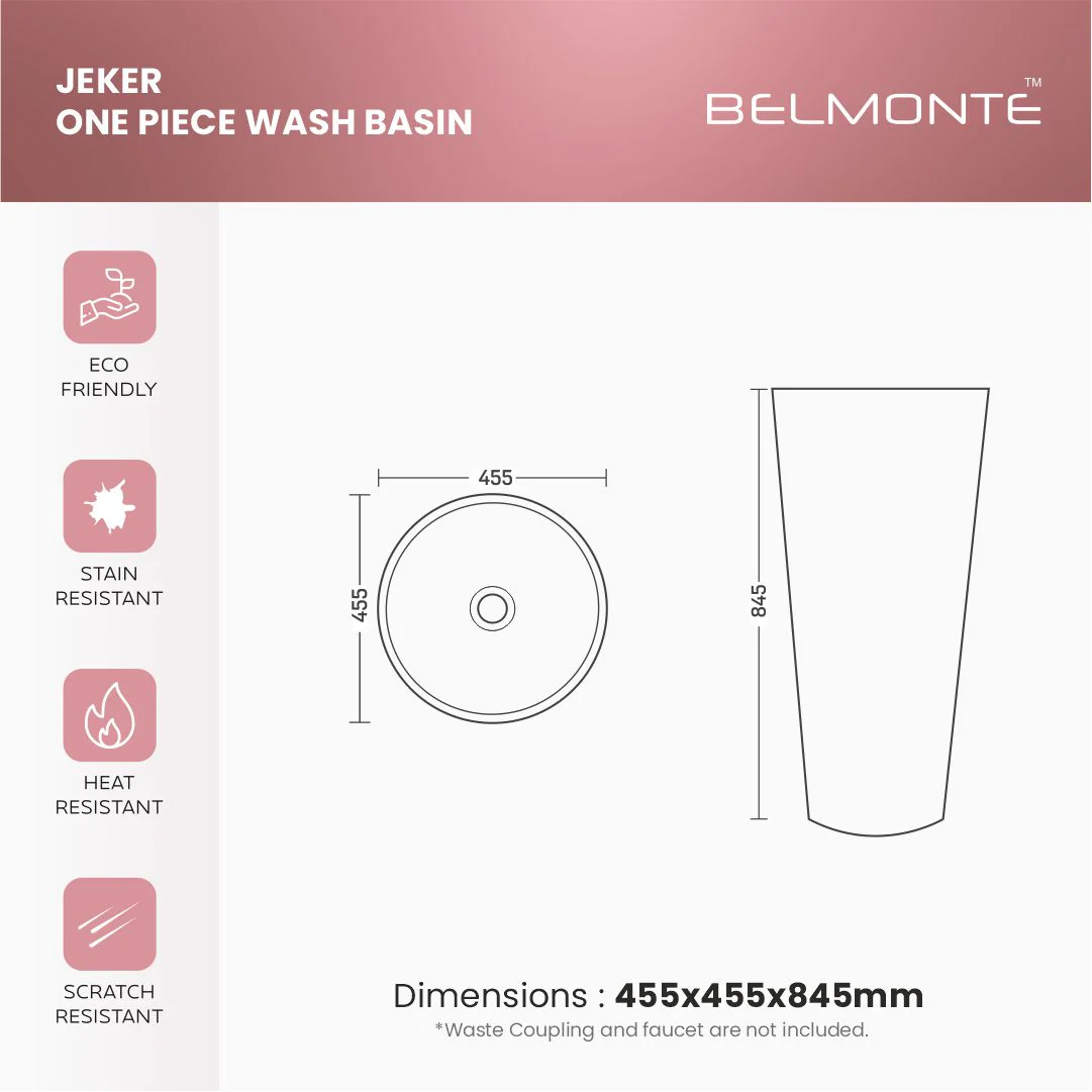 Designer One Piece Basin (Jeker B28) - Image 4