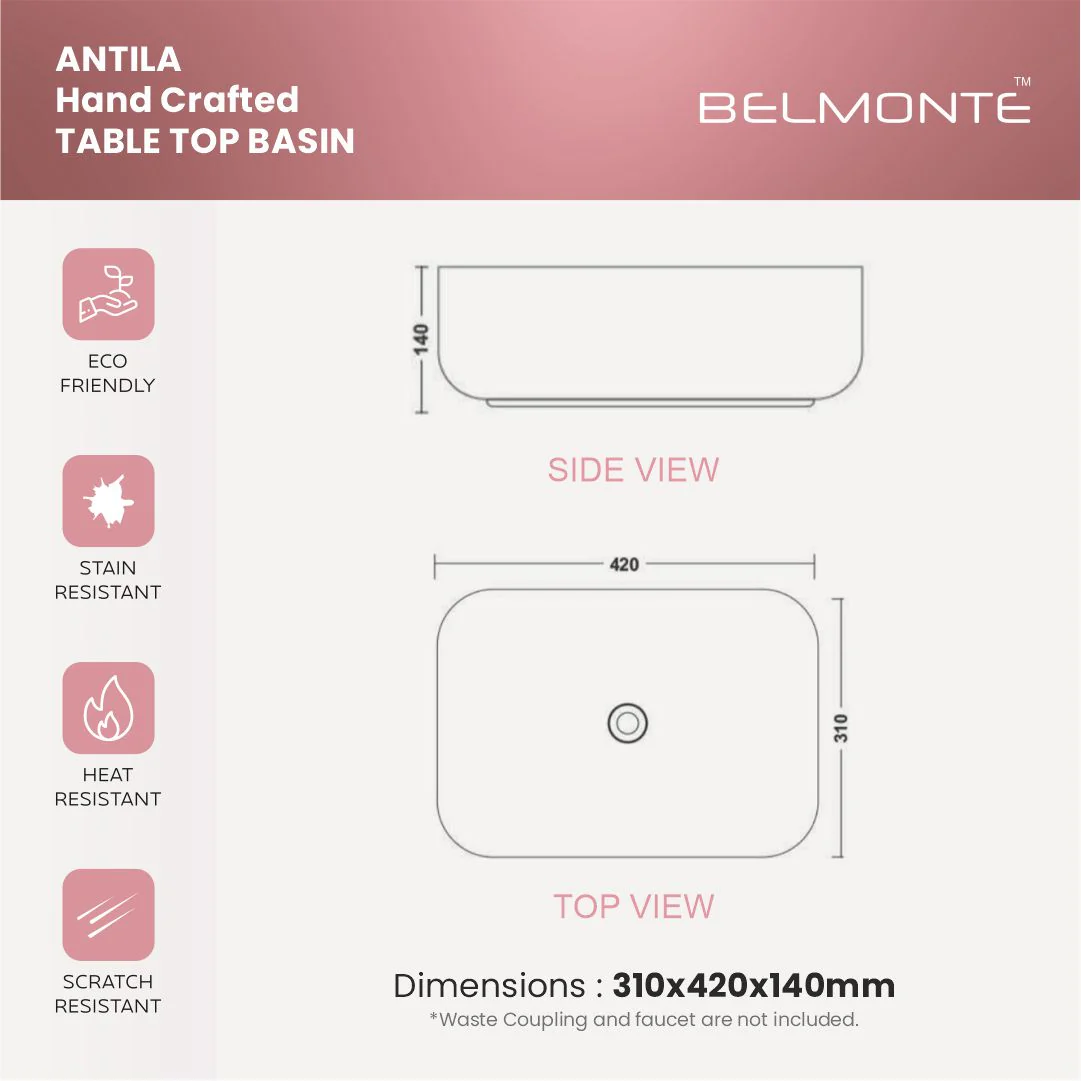 Designer Table Top Basin  (Antila TT MN21) - Image 3